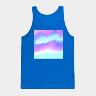 Purple and Blue Watercolor Blend Tank Top